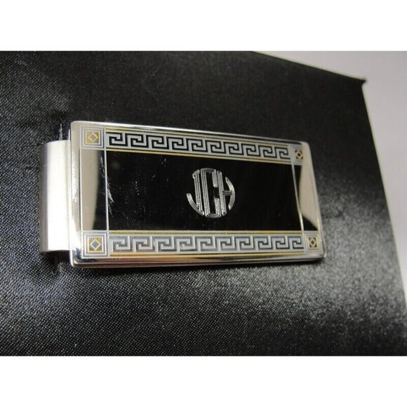 "ICH" Initials Vintage Money Clip Things Remembered Men Wallet ID - Picture 8 of 13